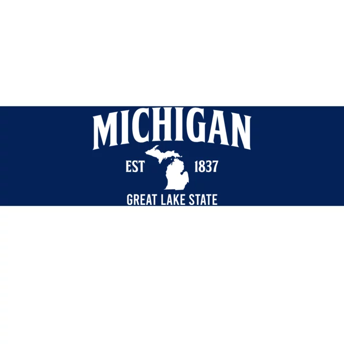 Michigan Est 1837 Great Lake State MI Pride USA Bumper Sticker