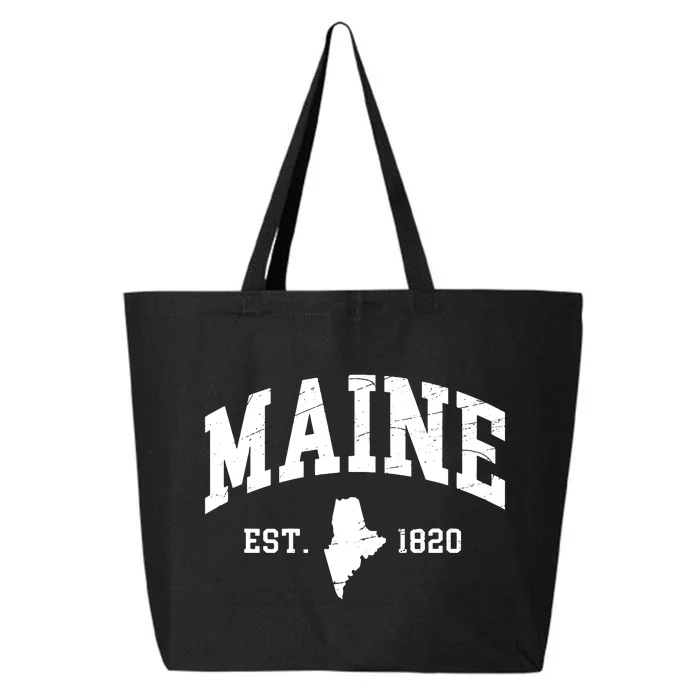 Maine Est 1820 Distressed Worn Design Classic 25L Jumbo Tote