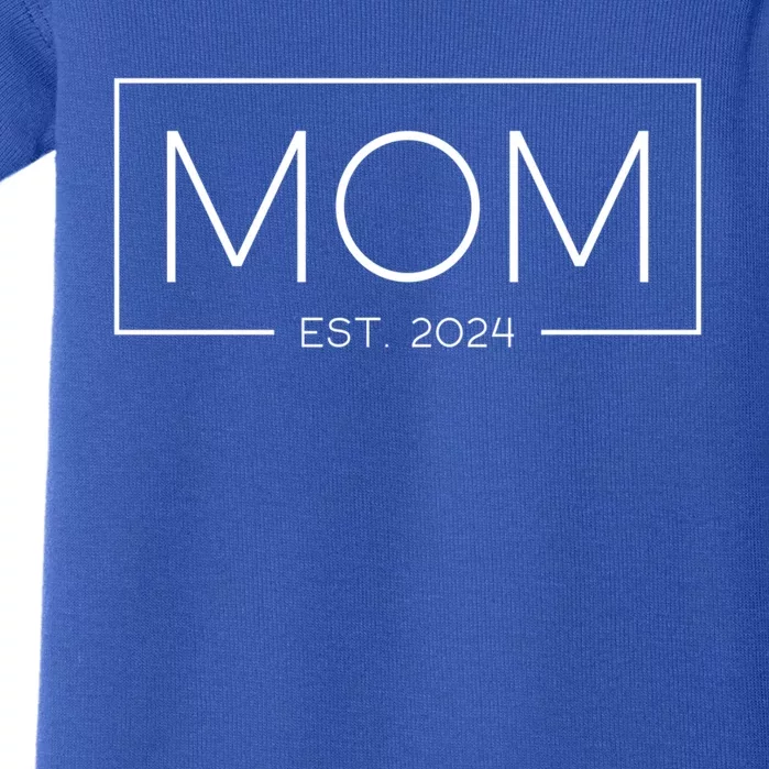 Mom Est 2024 Expect 2024 Mother 2024 New Mom 2024 Great Gift Baby Bodysuit