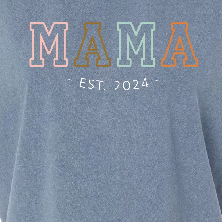 Mama Est 2024 Promoted To Mommy MotherS Day Mom To Be 2024 Garment-Dyed Women's Muscle Tee