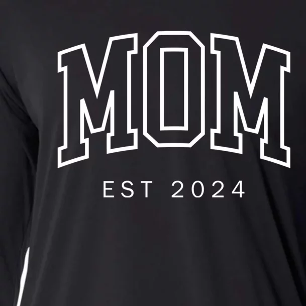 Mom Est 2024 New Mom Mama Mommy Happy MotherS Day Cooling Performance Long Sleeve Crew