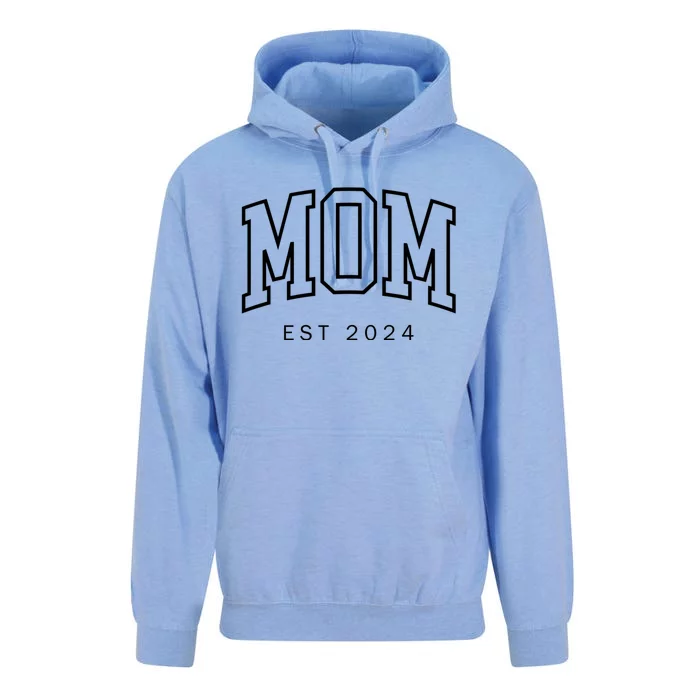 Mom Est 2024 New Mom Mama Mommy Happy MotherS Day Unisex Surf Hoodie