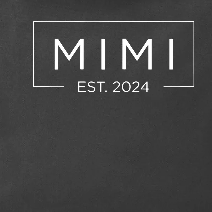 Mimi Est 2024 Soon To Be Grandma Pregnancy Announcement Zip Tote Bag