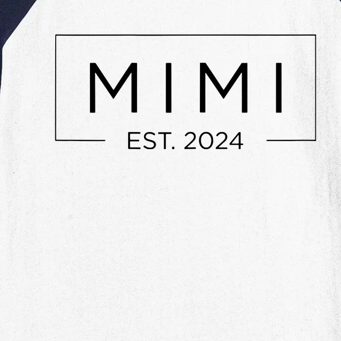 Mimi Est 2024 Soon To Be Grandma Pregnancy Announcement Baseball Sleeve Shirt