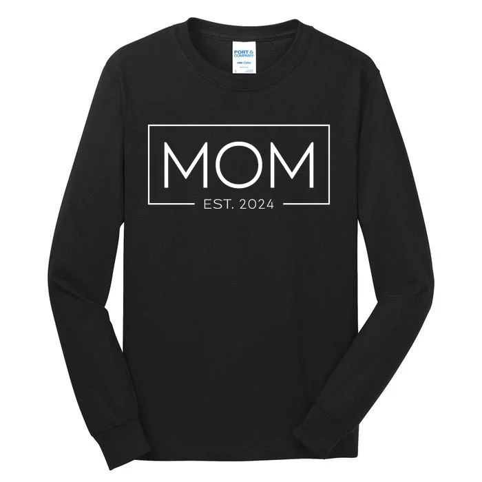 Mom Established 2024 MotherS Day Celebration Tall Long Sleeve T-Shirt