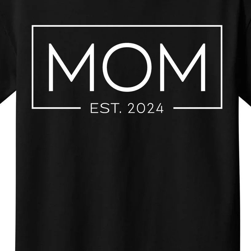 Mom Established 2024 MotherS Day Celebration Kids T-Shirt