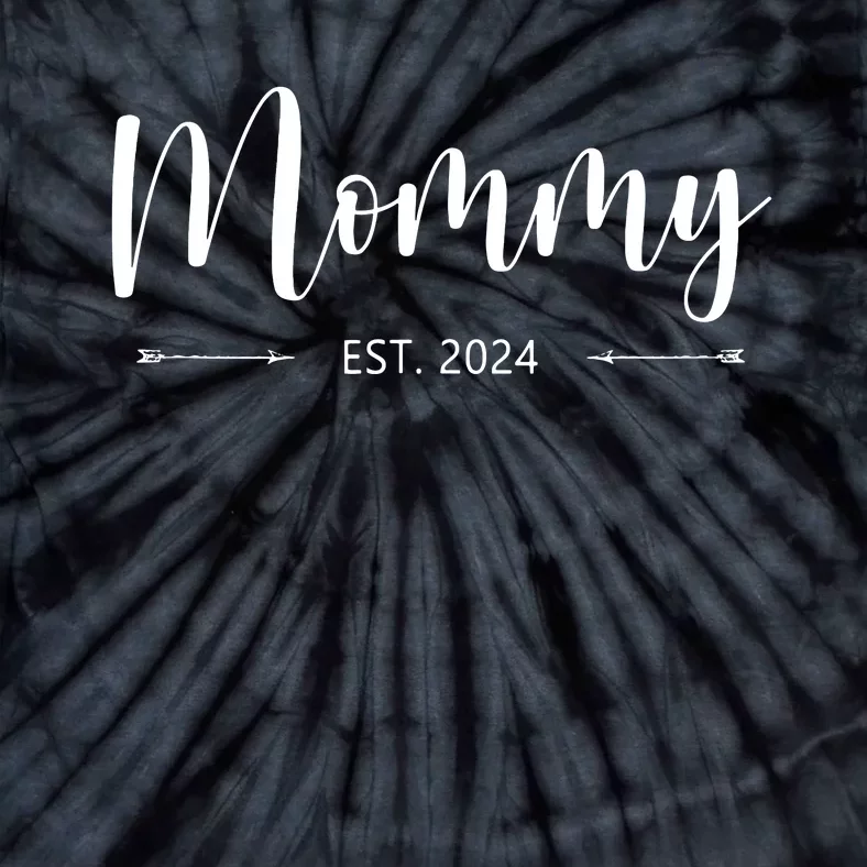 Mommy Est 2024 Promoted To Mom 2024 Mothers Day New Mom Tie-Dye T-Shirt