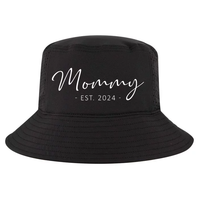 Mommy Est 2024 Promoted To Mom 2024 Mothers Day New Mom Cool Comfort Performance Bucket Hat