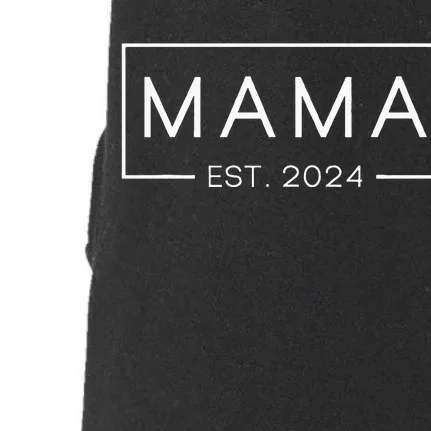 Mama Est 2024 Promoted To Mommy Mothers Day Mom 2024 Doggie 3-End Fleece Hoodie