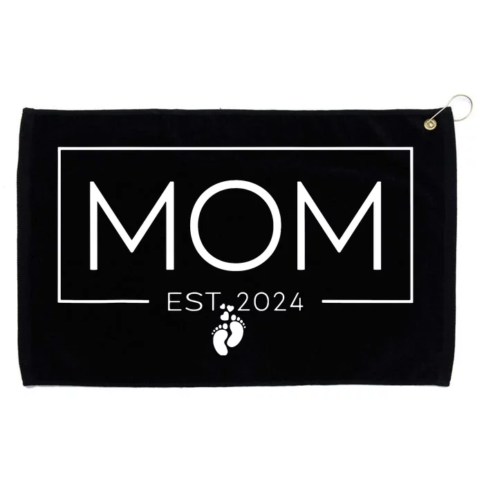 Mom Est 2024 Expect Baby 2024 Mother 2024 New Mom 2024 Grommeted Golf Towel