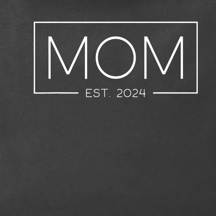 Mom Est 2024 Expect Baby 2024 Mother 2024 New Mom 2024 Zip Tote Bag