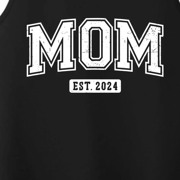 Mom Est 2024 Expect Baby 2024 Mothers Day New Mom 2024 Performance Tank