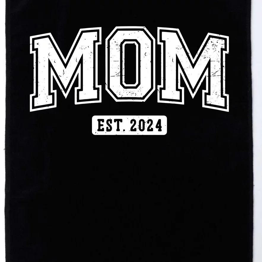 Mom Est 2024 Expect Baby 2024 Mothers Day New Mom 2024 Platinum Collection Golf Towel