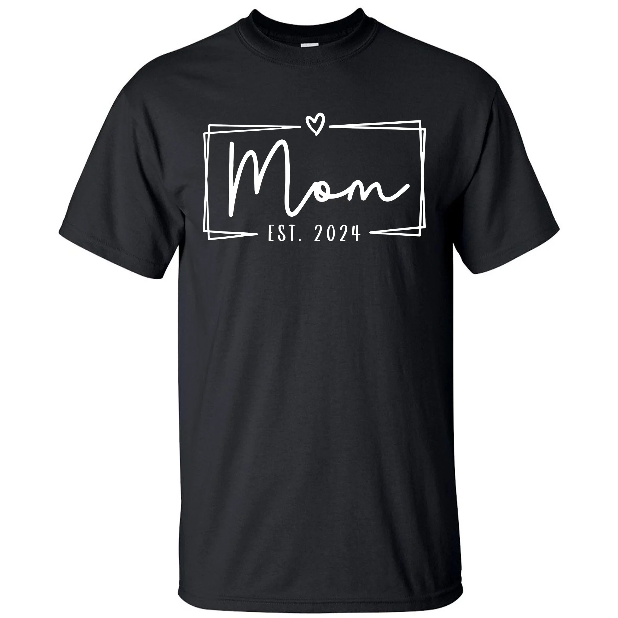 Mom Est 2024 Expect Baby 2024 Mother 2024 New Mom 2024 Tall T Shirt   Me26547857 Mom Est 2024 Expect Baby 2024 Mother 2024 New Mom 2024  Black Att Garment.webp