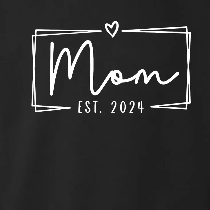 Mom Est 2024 Expect Baby 2024 Mother 2024 New Mom 2024 Toddler Hoodie