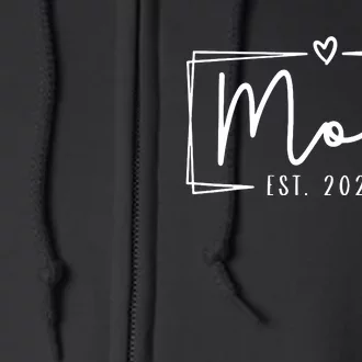 Mom Est 2024 Expect Baby 2024 Mother 2024 New Mom 2024 Full Zip Hoodie