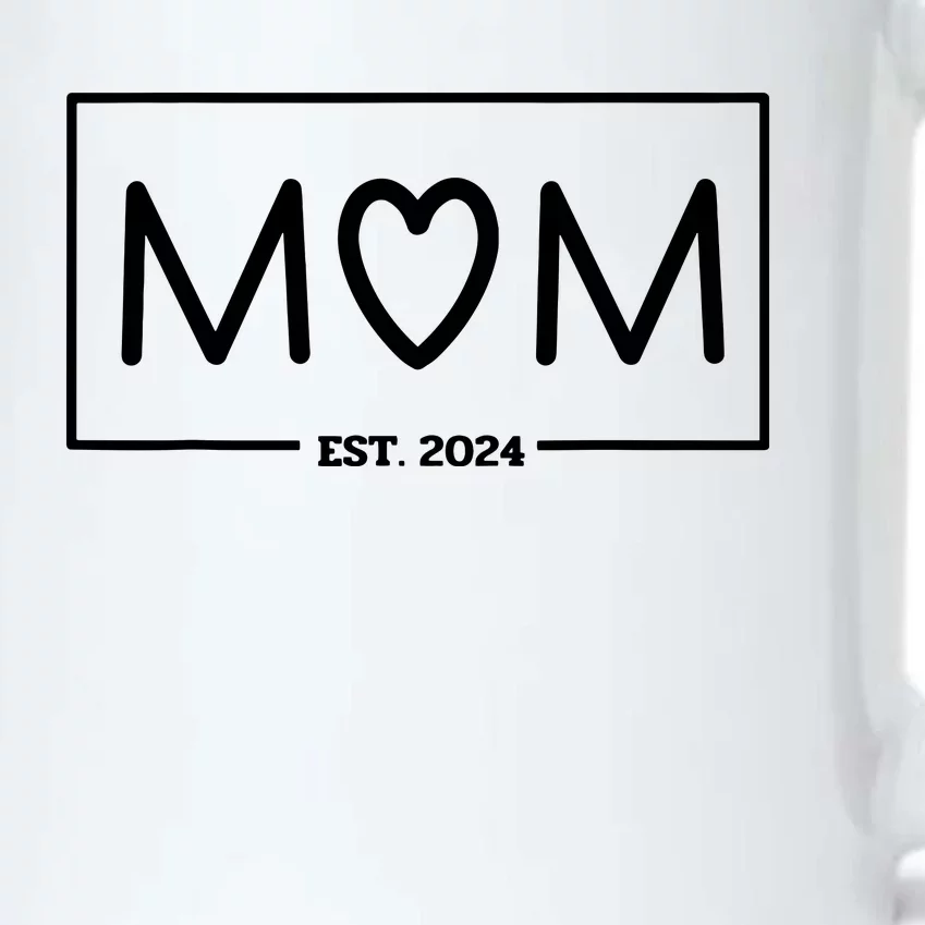 Mom Est 2024 Mom To Be Expecting Mom Gifts Mom And Dad Black Color Changing Mug