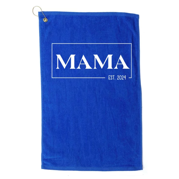 Mama Est 2024 Mothers Day Gift Platinum Collection Golf Towel