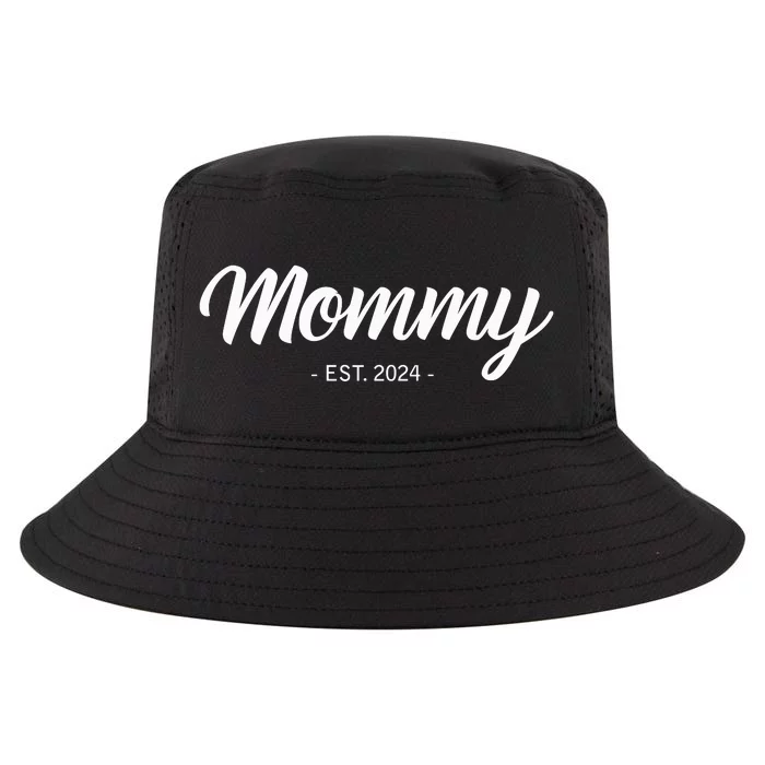 Mommy Est 2024 Promoted To Mom 2024 Mothers Day New Mom Cool Comfort Performance Bucket Hat