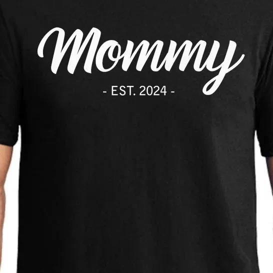 Mommy Est 2024 Promoted To Mom 2024 Mothers Day New Mom Pajama Set