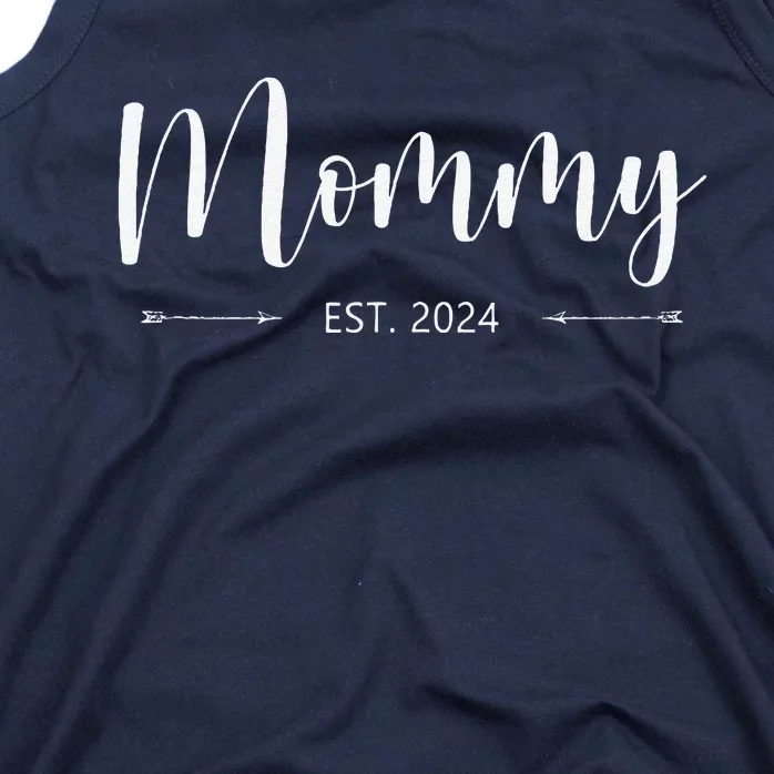 Mommy Est 2024 Promoted To Mom 2024 MotherS Day New Mom Tank Top