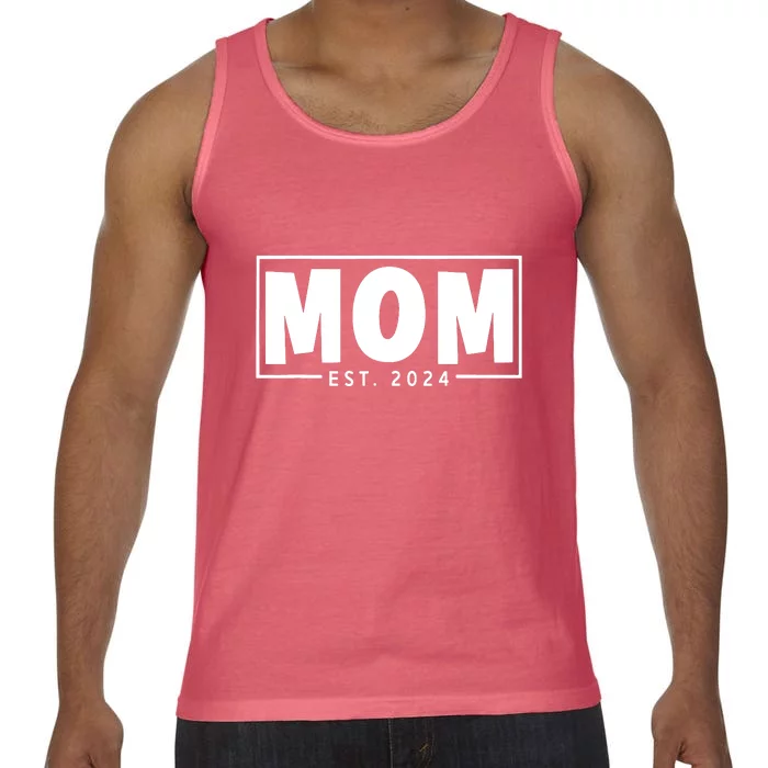 Mom Est 2024 Expect Baby 2024 Mother 2024 New Mom 2024 Comfort Colors® Tank Top