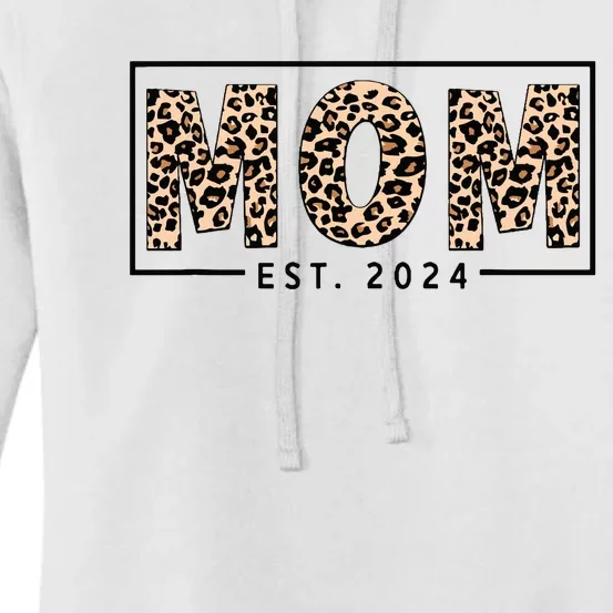 Mom Est 2024 Expect Baby 2024 Mother 2024 New Mom 2024 Women's Pullover Hoodie