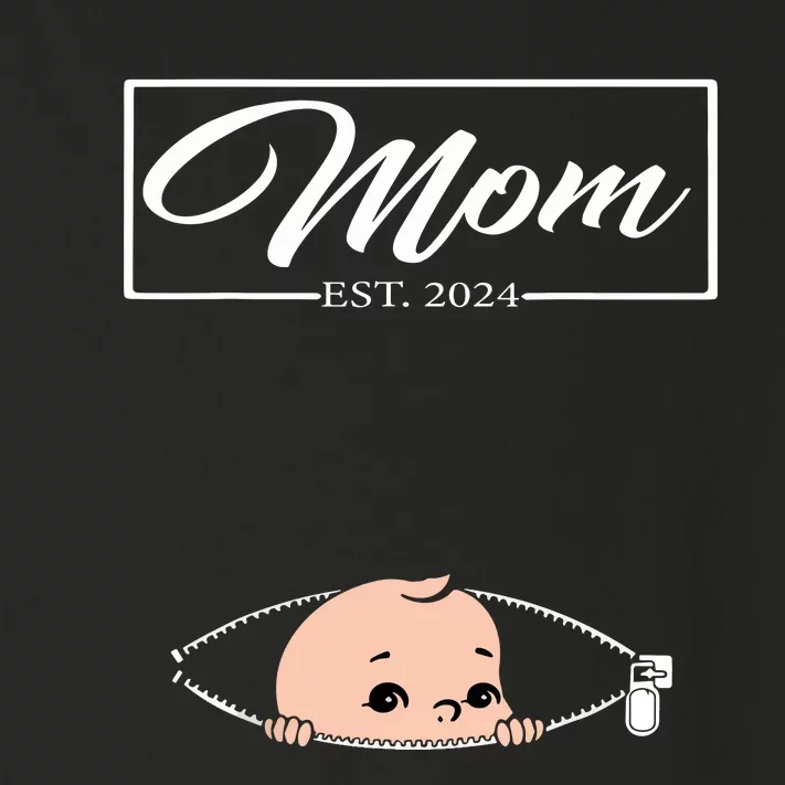 Mom Est 2024 Promoted To Mom 2024 Mother 2024 New Mom 2024 Toddler Long Sleeve Shirt