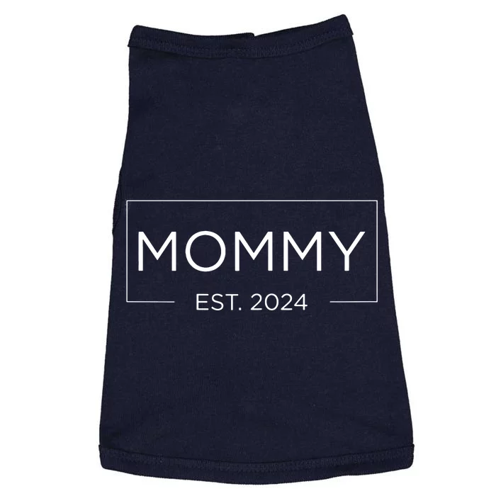 Mommy Est 2024 Pregnancy Announcement Mothers Day 2024 Doggie Tank