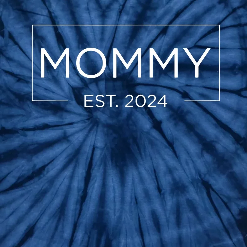 Mommy Est 2024 Pregnancy Announcement Mothers Day 2024 Tie-Dye T-Shirt