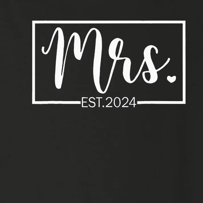 Mrs. Est. 2024 Just Married Wedding Wife Mr & Mrs Gifts Toddler Long Sleeve Shirt