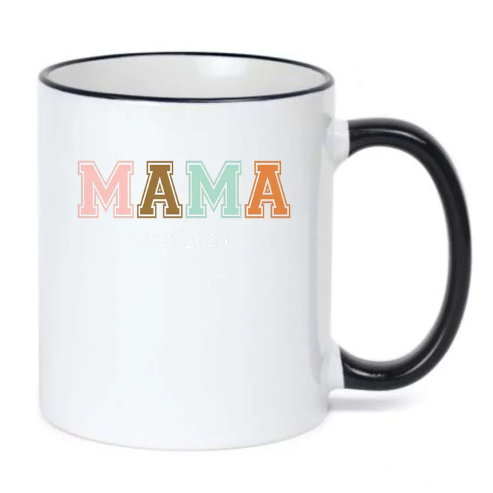 Mama Est 2024 MotherS Day Celebration Black Color Changing Mug