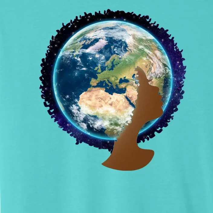 Mother Earth Afro Hair Galaxy ChromaSoft Performance T-Shirt