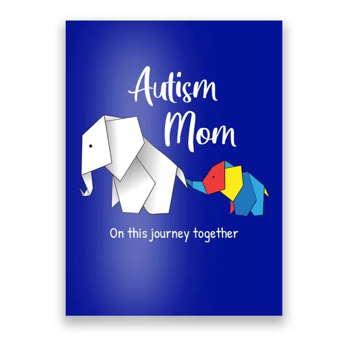 Mama Elephant Autism Awareness Autism Mom Cool Gift Poster