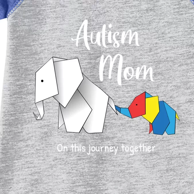 Mama Elephant Autism Awareness Autism Mom Cool Gift Infant Baby Jersey Bodysuit