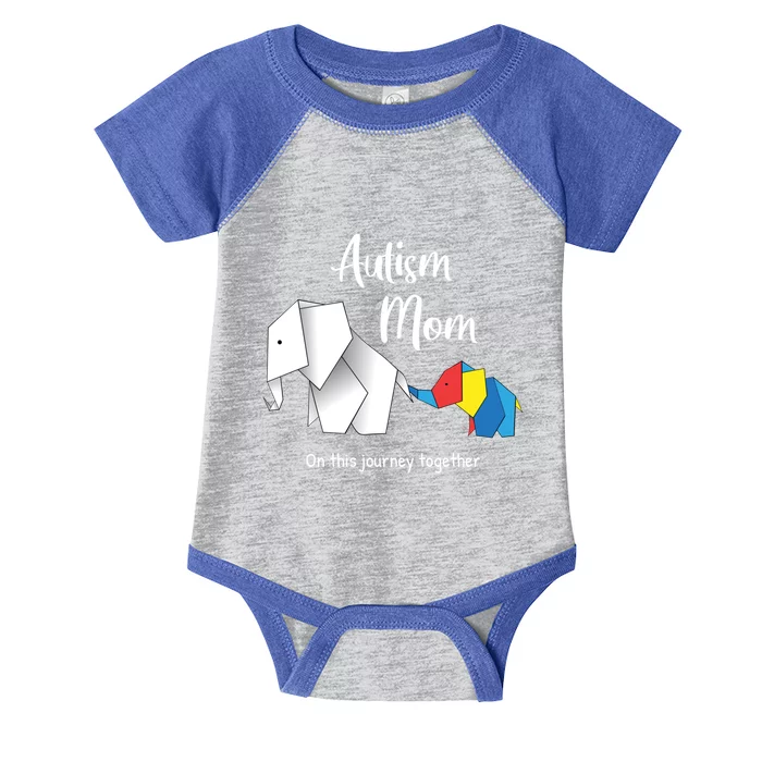 Mama Elephant Autism Awareness Autism Mom Cool Gift Infant Baby Jersey Bodysuit