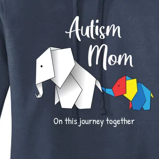 Mama Elephant Autism Awareness Autism Mom Cool Gift Women's Pullover Hoodie