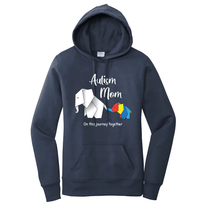 Mama Elephant Autism Awareness Autism Mom Cool Gift Women's Pullover Hoodie