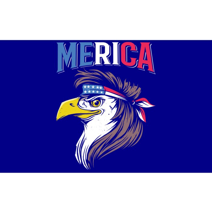 Mullet Eagle American Flag Usa Bird 4th Of July Merica Gift Bumper Sticker