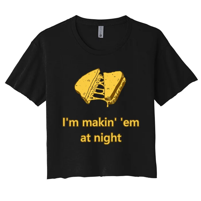 Makin Em At Night Women's Crop Top Tee