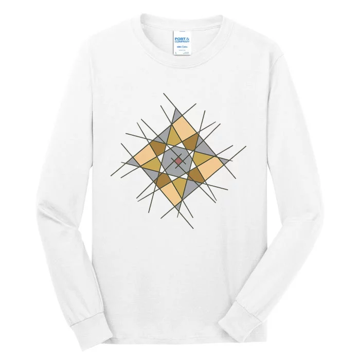 Modernhip Earthy Asymmetrical Mandala Tall Long Sleeve T-Shirt