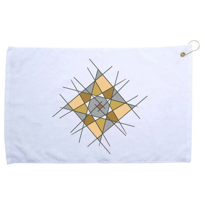 Modernhip Earthy Asymmetrical Mandala Grommeted Golf Towel