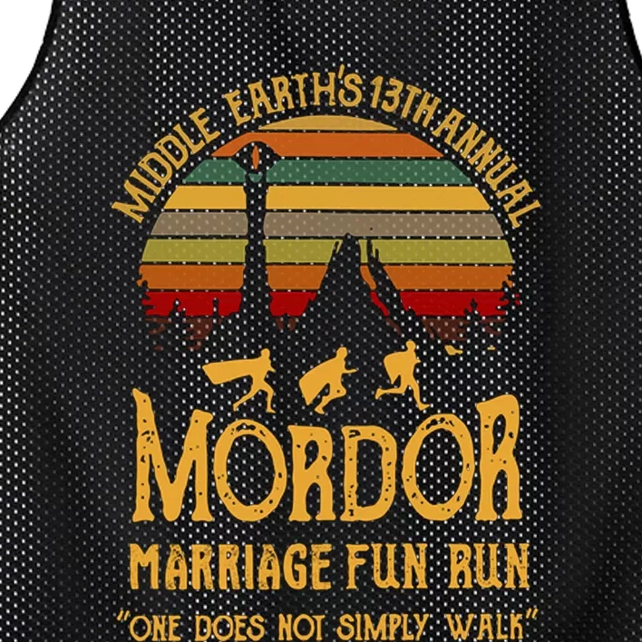 Middle Earth's Annual Mordor Fun Run Mesh Reversible Basketball Jersey Tank