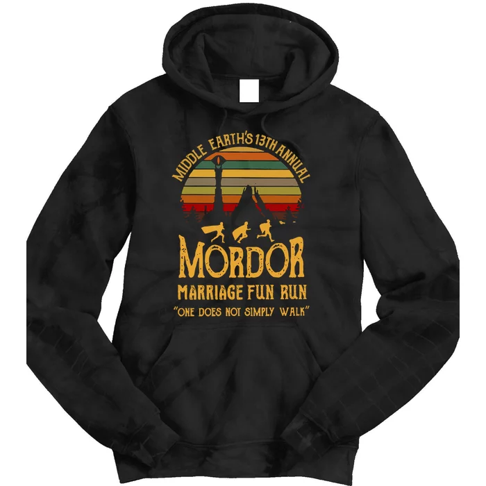 Middle Earth's Annual Mordor Fun Run Tie Dye Hoodie