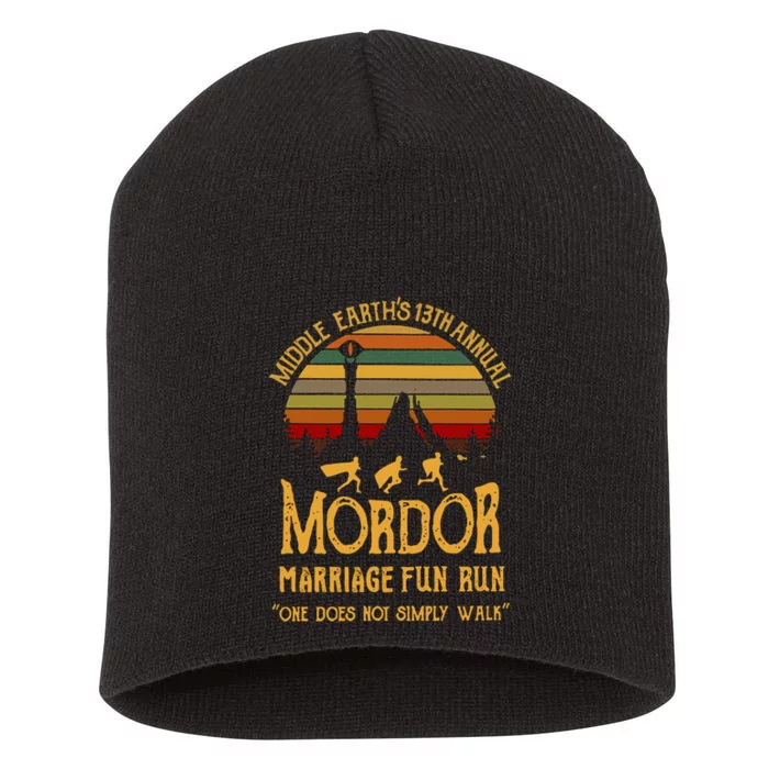 Middle Earth's Annual Mordor Fun Run Short Acrylic Beanie