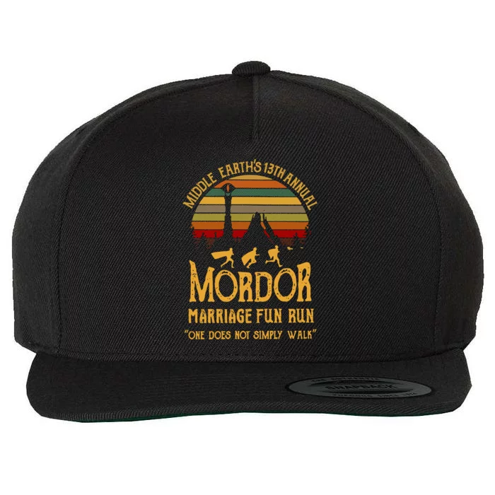 Middle Earth's Annual Mordor Fun Run Wool Snapback Cap