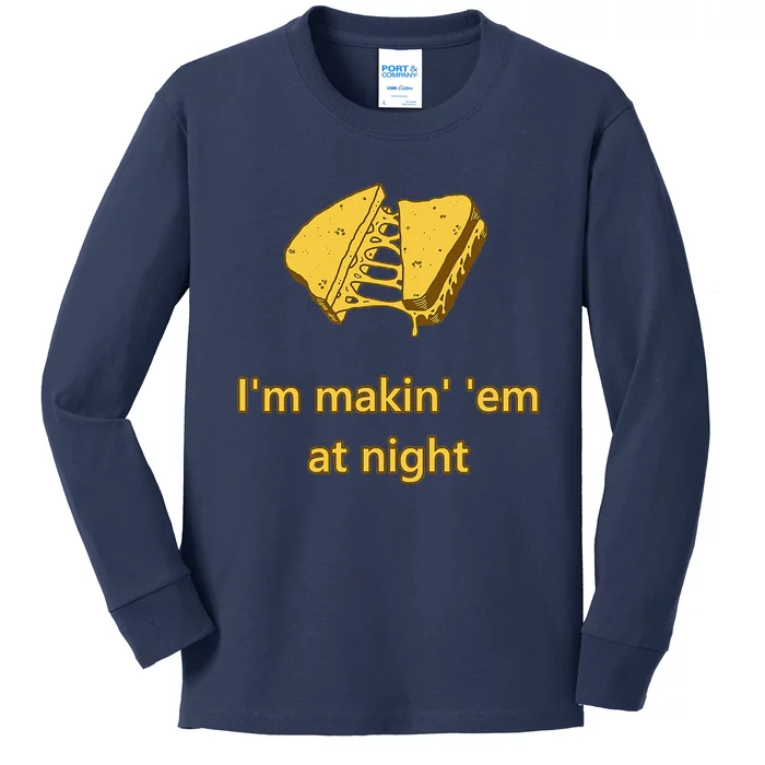 Makin Em At Night Kids Long Sleeve Shirt