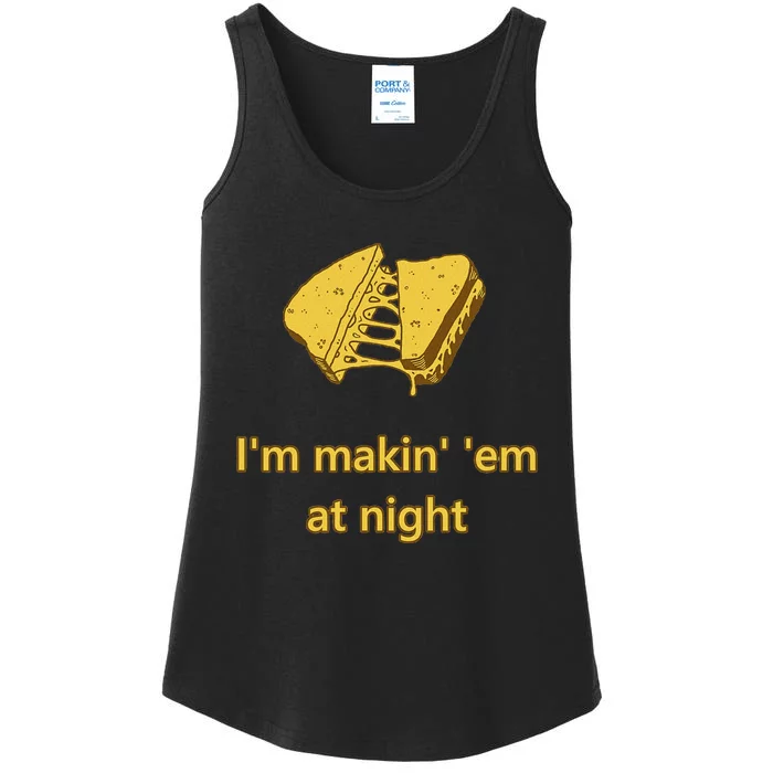 Making Em At Night Funny Quote Ladies Essential Tank