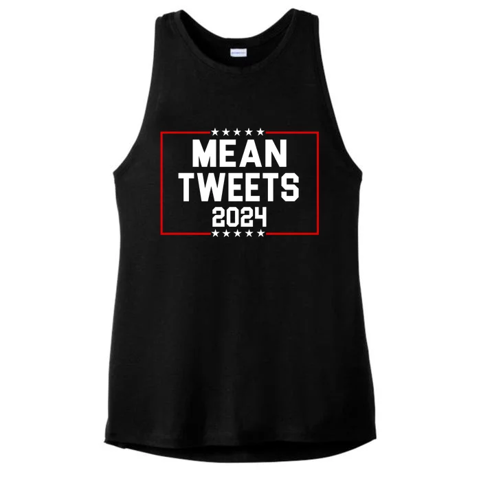 Mean Tweets 2024 Ladies Tri-Blend Wicking Tank