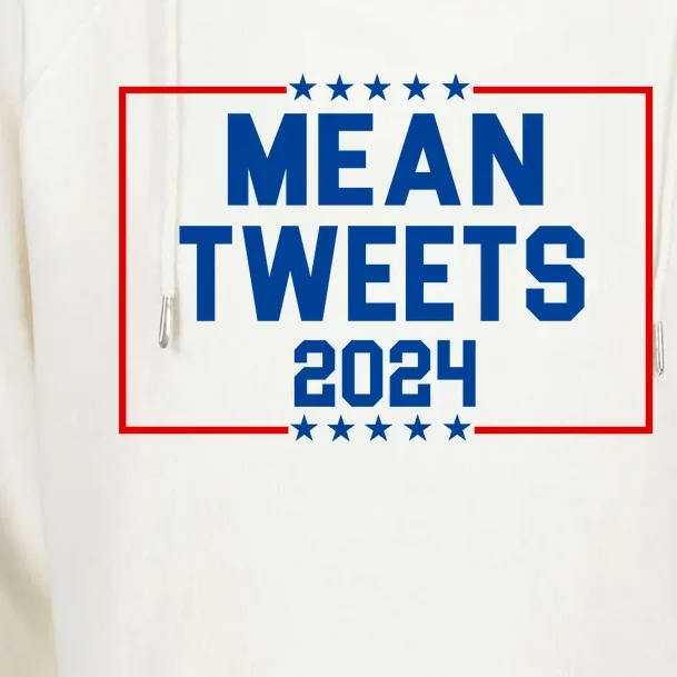 Mean Tweets 2024 Womens Funnel Neck Pullover Hood